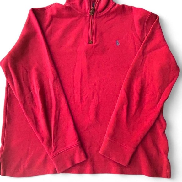 Polo Ralph Lauren Other - Vintage Red Polo Ralph Lauren quarter zip sweatshirt